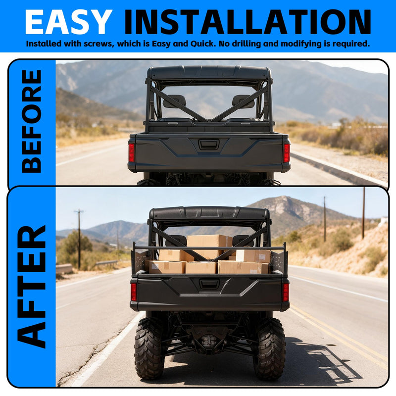 Rear Cargo Rack Bed Rack For Polaris Ranger XP 570 900 1000 Crew 15 25 Steel