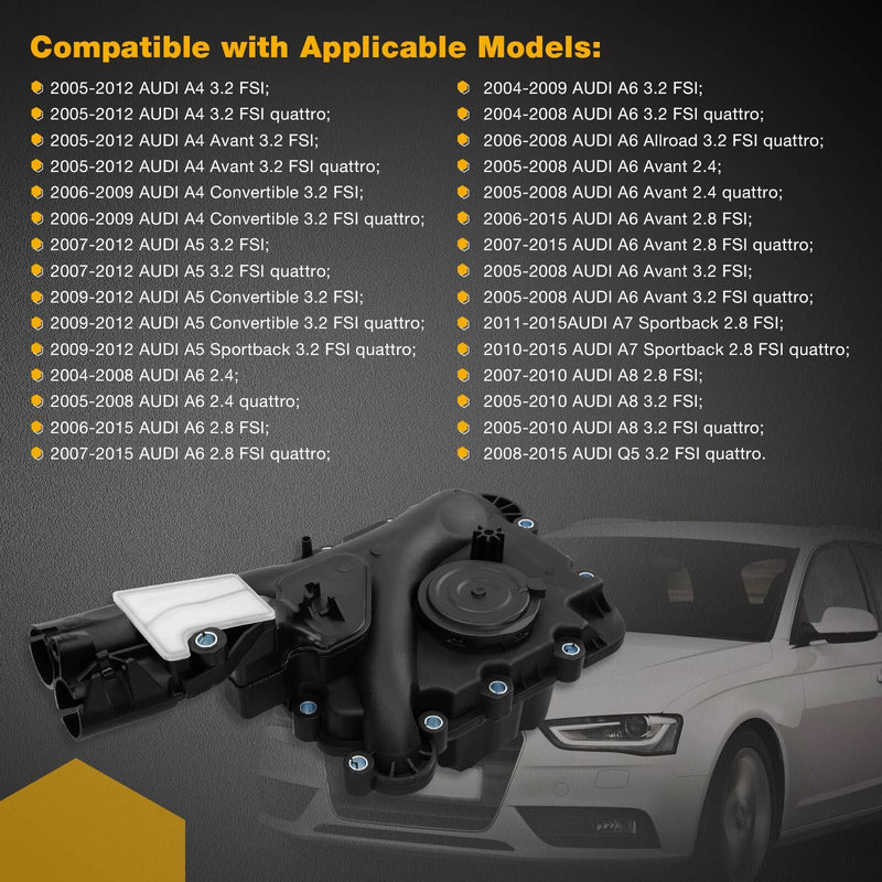 PCV Engine Crankcase Vent Valve Oil Separator for Audi A4 A5 A6 A7 A8 Q5 05 15