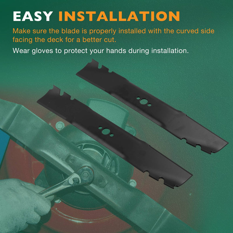120950003 Lawn Mower Mulching Blades for Toro Ex Mark ECKA30 22205TE 20120 2x