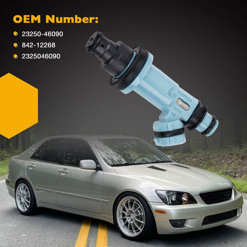 2325046090 Fuel Injectors Set for Lexus GS300 IS300 SC300 Toyota Supra 98 to 05 6X