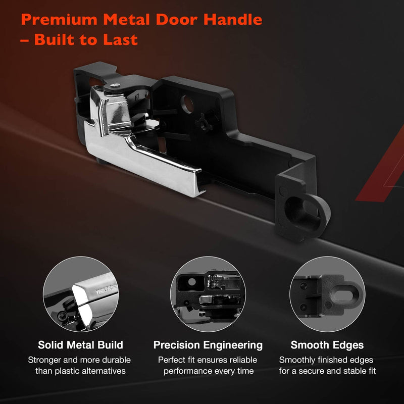 Metal Interior Door Handle Front for 06-12 Ford Fusion Milan Lincoln MKZ
