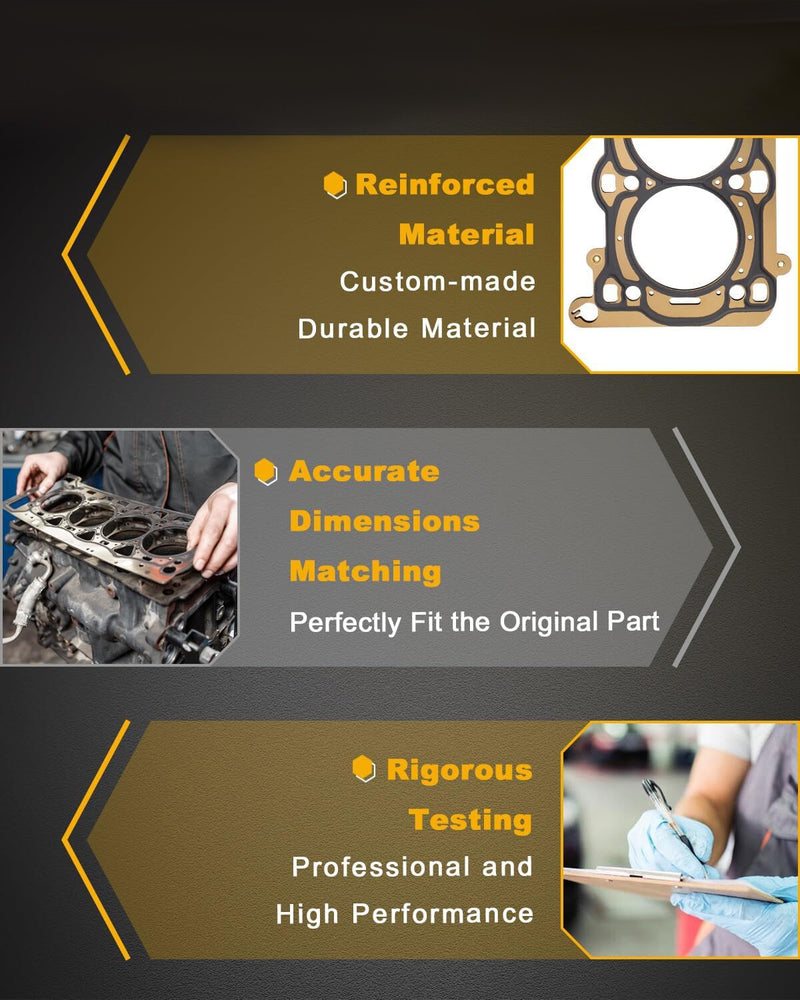 Head Gasket Piston Rings Timing Chain Kit for Chevy Sonic Cruze Buick 1.4L 11-16