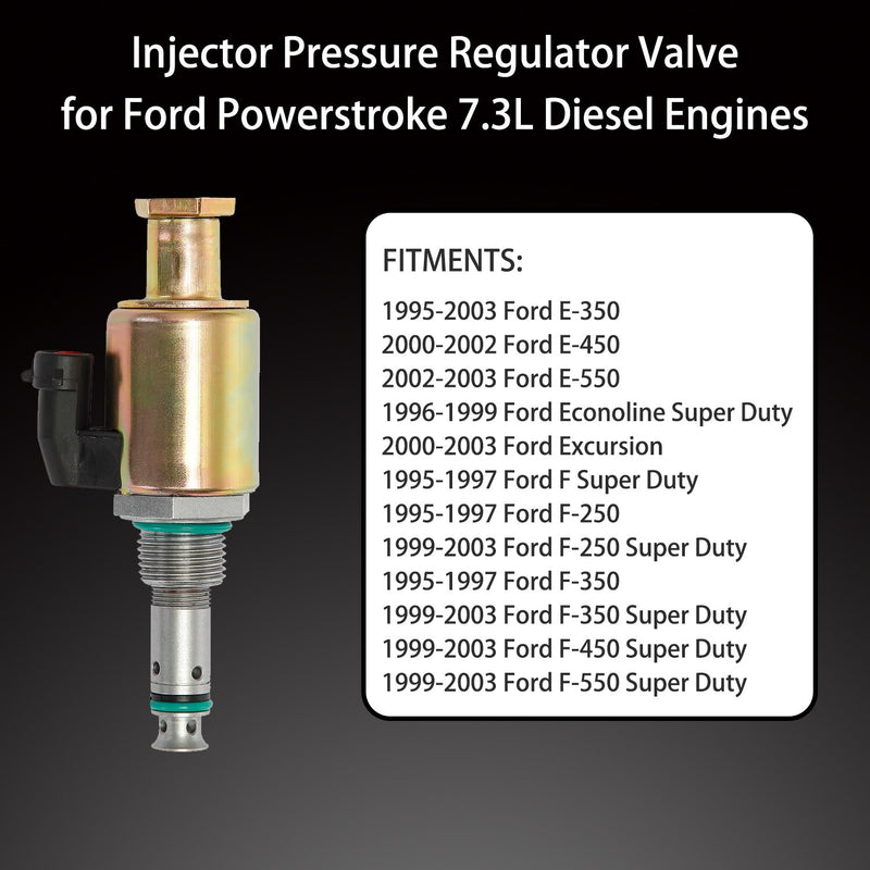 F81Z9C968AB IPR Valve with ICP Sensor Pigtail for Ford 7.3 Powerstroke F250 F350
