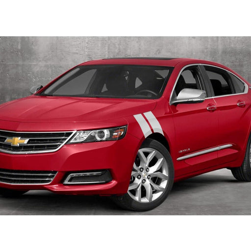 DURAFORCE 3 Inch Dual Fender Stripe Hash Mark Decal Graphic Kit For 14 19 Chevy Impala