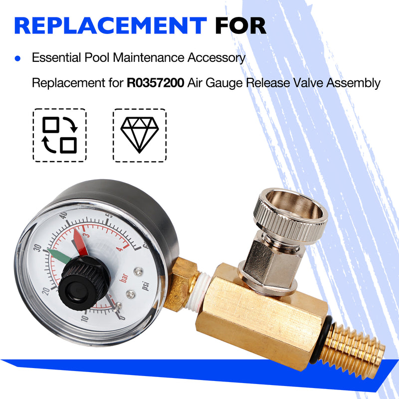 R0357200 Filter Pressure Gauge Air Relief Valve Assy For Jandy Pool CV CL DEV