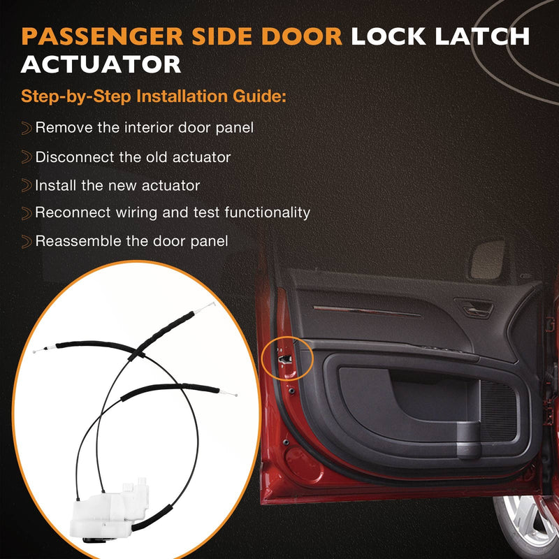 Door Lock Latch Actuator Front Passenger Side for Nissan Frontier Xterra 2005 15