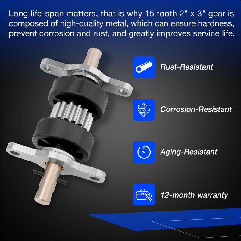 RV Slide Out Gear Box Pack Assembly 3x3 Inch or 2x3 Inch Part