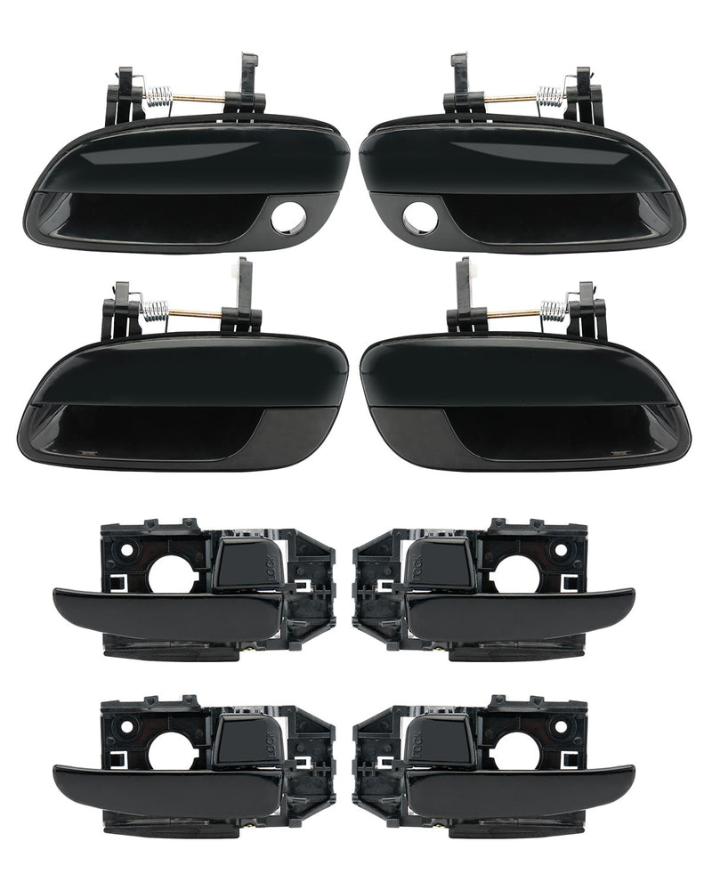 Door Handles Exterior Interior Front Rear for 01 06 Hyundai Elantra 8 Pieces