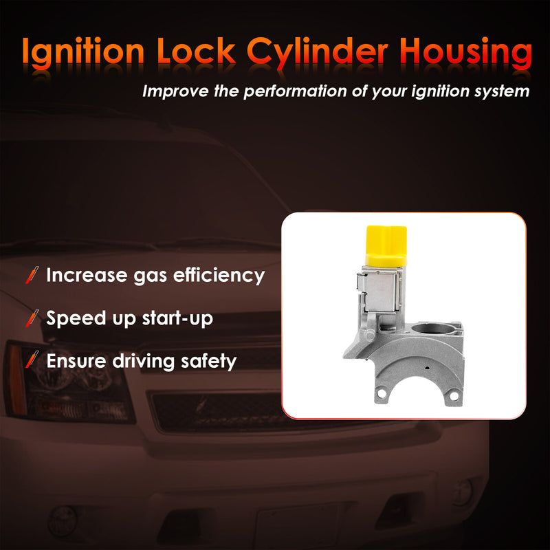 Ignition Lock Cylinder Switch Housing for Chevy GMC C K 98 00 1500 3500 Tahoe