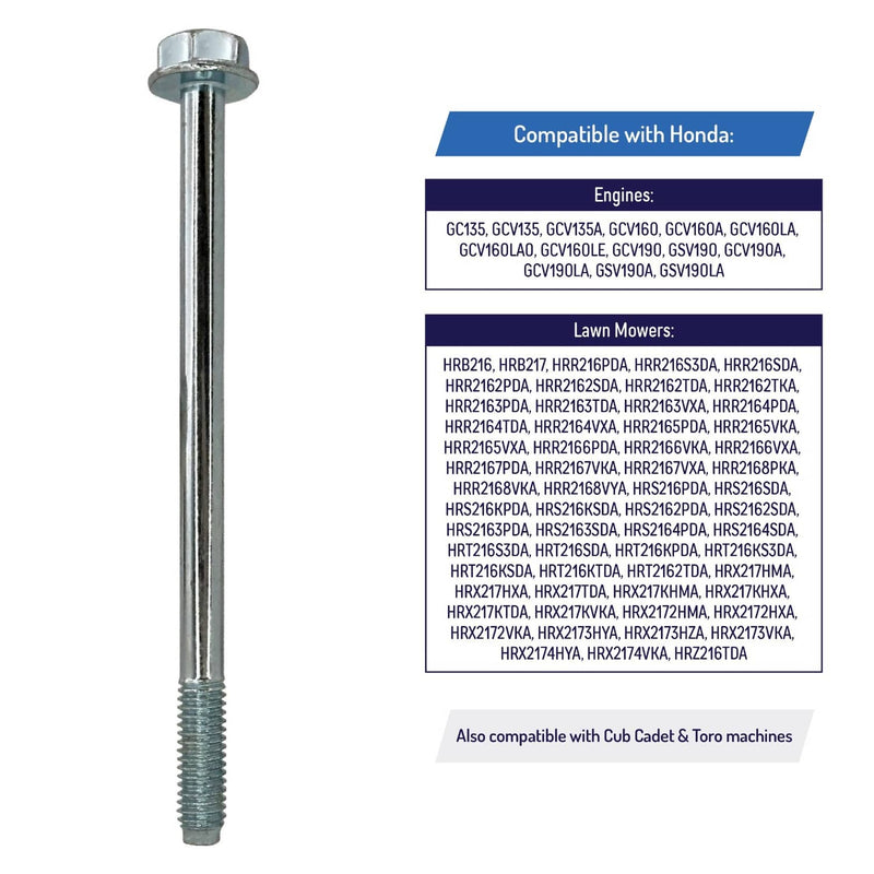 DURAFORCE Carburetor Flange Bolt for Honda Lawn Equipment 90003-ZM0-010 2 Pack