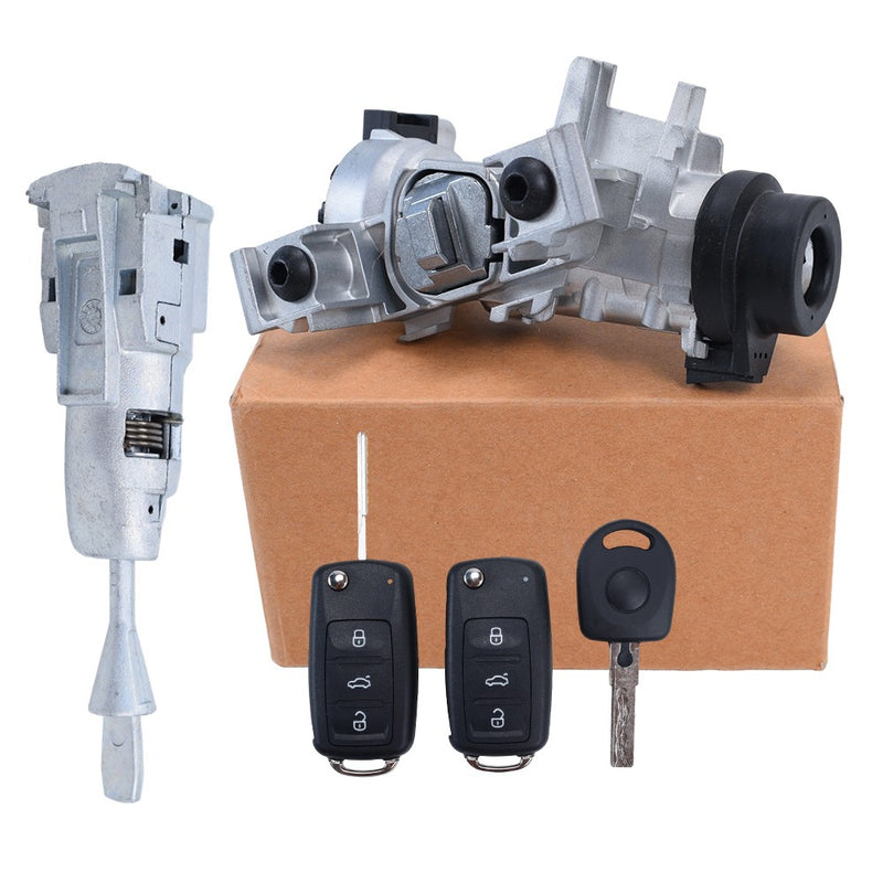 NEW Ignition Switch Door Lock Cylinder 2006 2018 With Remote Key for VW Jetta