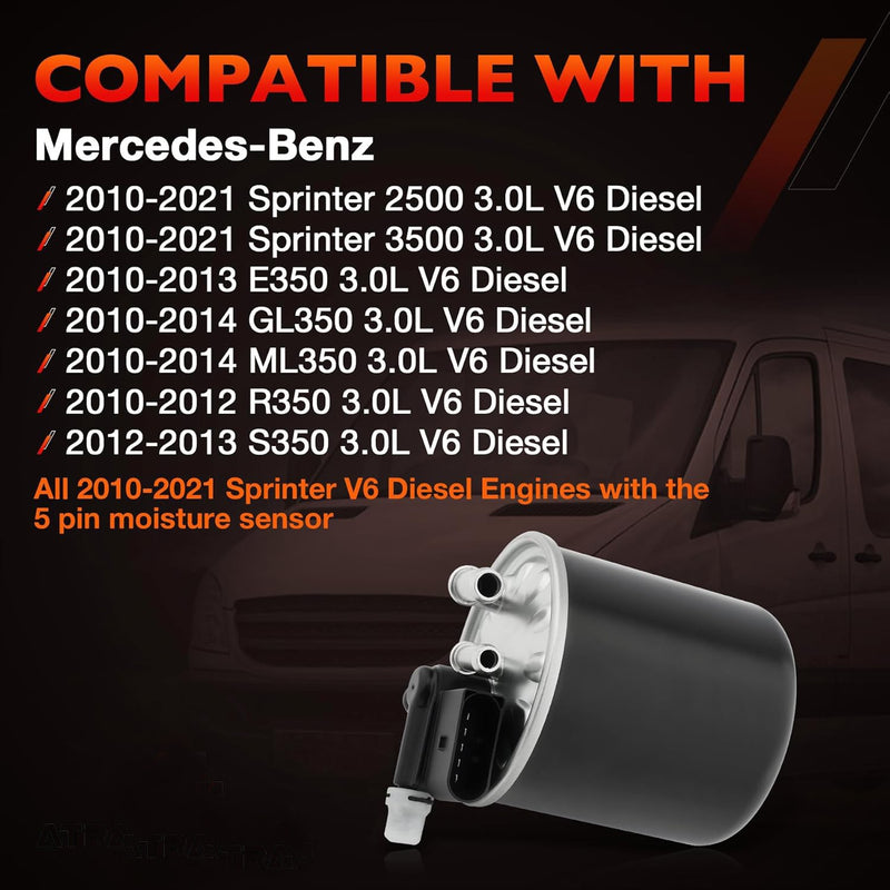 WK82015 Fuel Filter for Mercedes Benz E350 GL350 ML350 R350 S350 Sprinter 2500