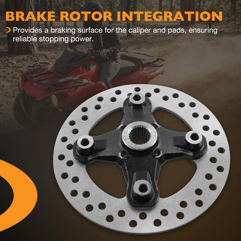 Wheel Hub Brake Rotor With Studs For Can Am Outlander 450 500 570 650 800 850 1000