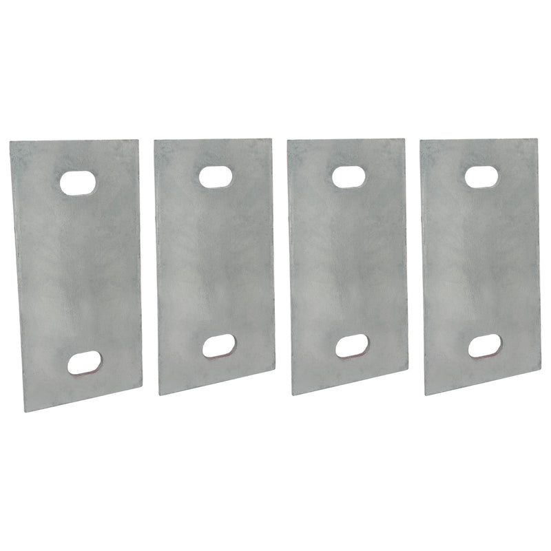 Stationary Dock Washer Plate 5 x 2 1 2 Heavy Duty Galvanized Steel 4 Pack