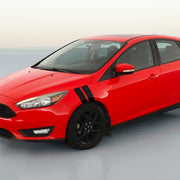 DURAFORCE 4 Inch Dual Fender Stripe Hash Mark Decal Graphic Kit for Ford Focus