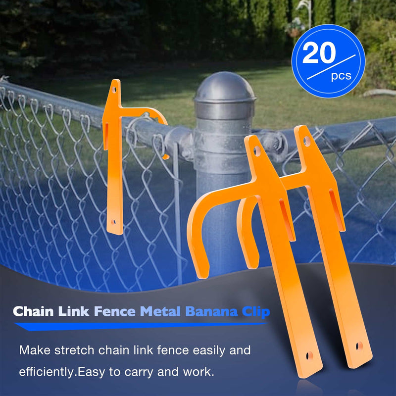 Chain Link Fence Metal Banana Clip Tensioning Stretching Tool 20Pcs