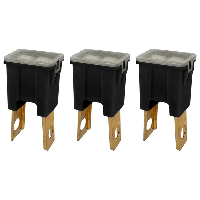 DURAFORCE 80A Straight Male Fuse Cartridge FLM PAL Auto Link for Car Truck RV SUV 3 Pack