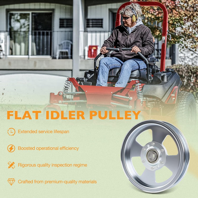 5102831 Flat Idler Pulley for Ferris 48 52 61 72 Inch Deck Lawn Mower 5104717