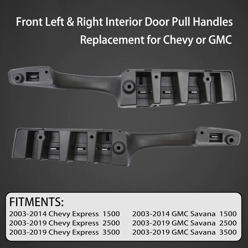 Interior Pull Door Handle Kit For Chevy Express GMC Savana 1500 2500 3500 03-19