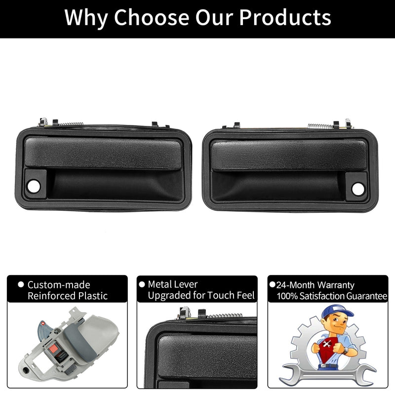 Exterior Interior Door Handles for GMC C K 1500 2500 3500 Suburban 1988 2000