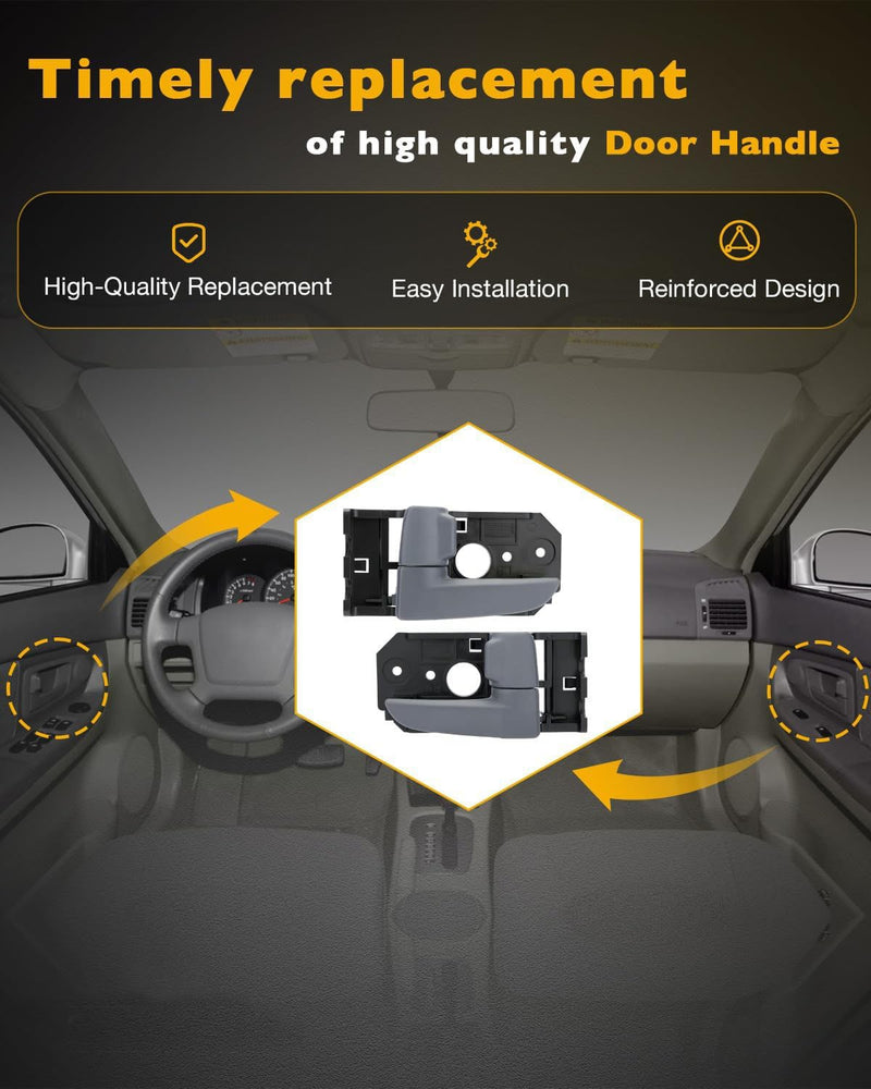 Interior Door Handle Front Rear Left & Right for Kia Spectra Spectra5 04 09 4X