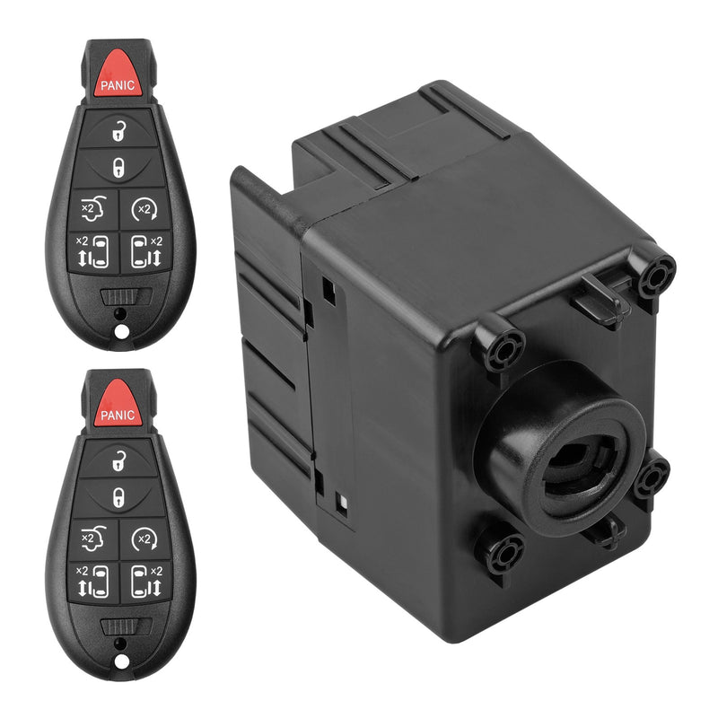 601-082 Wireless Ignition Module Switch W Key Fob For 11-14 Chrysler Dodge Jeep