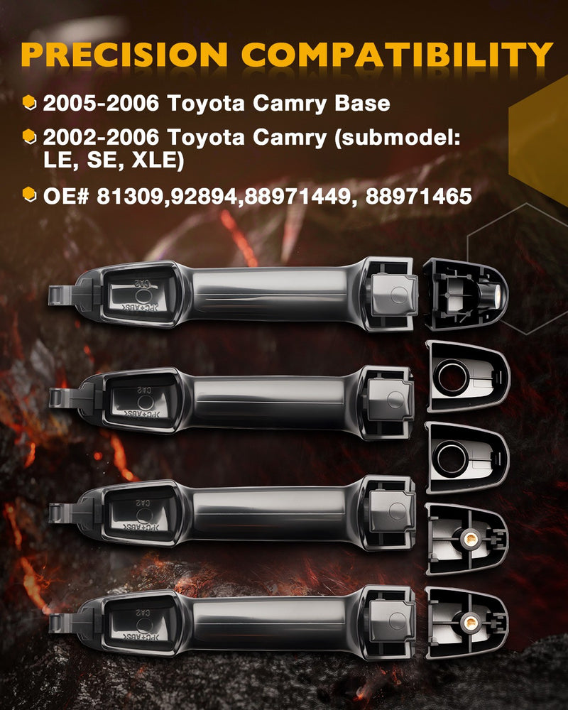 69211AA020C0 83913 Interior Exterior Door Handle for Toyota Camry 02 06 8 Piece