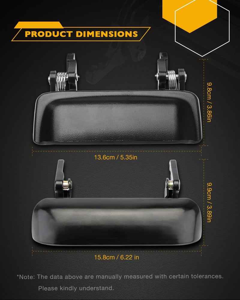 Metal Tailgate Exterior Door Handle Set For Ford Ranger Mazda B2300 1998 2011 3X