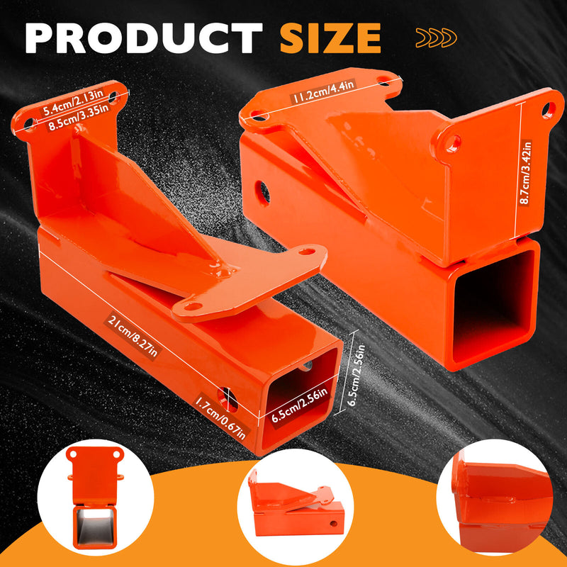 093 1136 98 Red 2 Inch Trailer Hitch Kit For Bad Boy Maverick 2021 Up