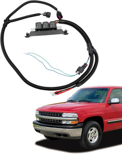 DURAFORCE Electric Fan Dual Speed Control Wiring Harness for Chevy Silverado Sierra 99 07
