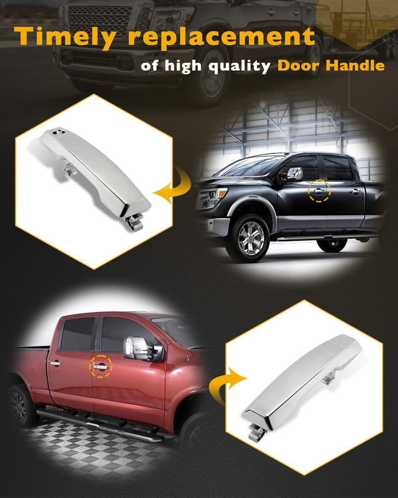 Exterior Door Handle Front Left Right For Nissan Infiniti 2004 To 2015 Titan