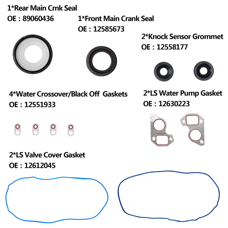 Head Full Gasket Set for Chevy Silverado 1500 Express GMC Sierra 5.3L 4.8L 02 11