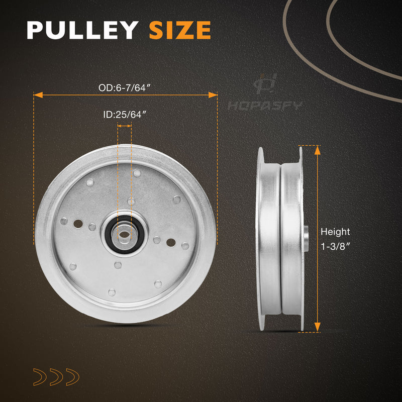 71460009 Flat Idler Pulley for Wright Commercial Lawn Mower