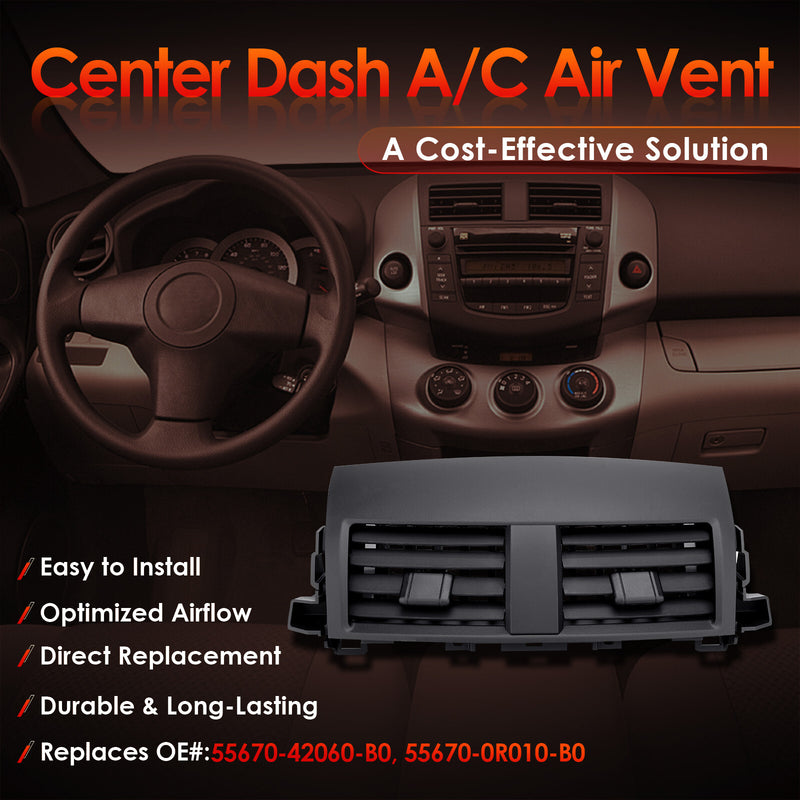 5567042060B0 Center Dash AC Air Vent Trim Panel Cover for Toyota RAV4 2006 2012