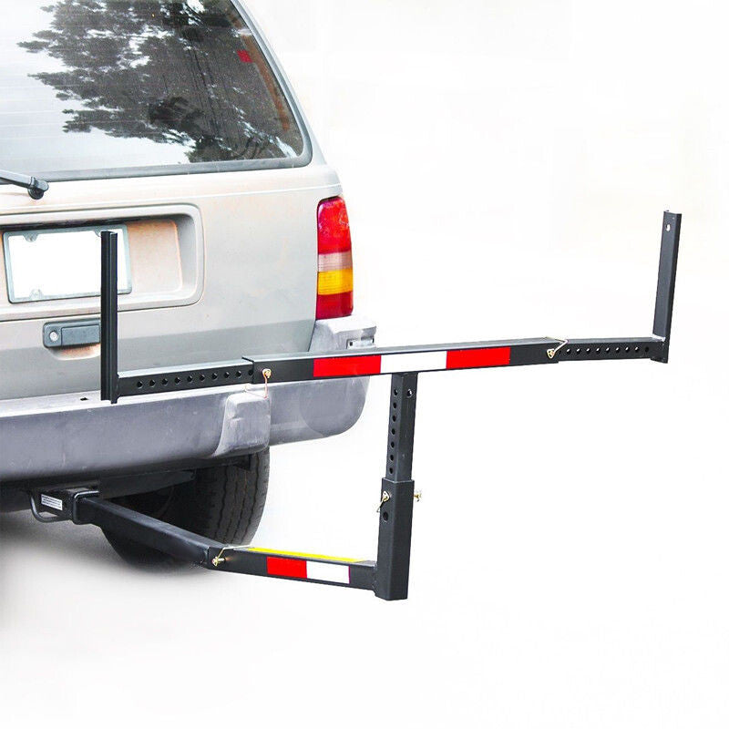 DURAFORCE 750lbs 75" Pick Up Truck Bed Hitch Extender RACK Canoe Boat Kayak Lumber w/Flag
