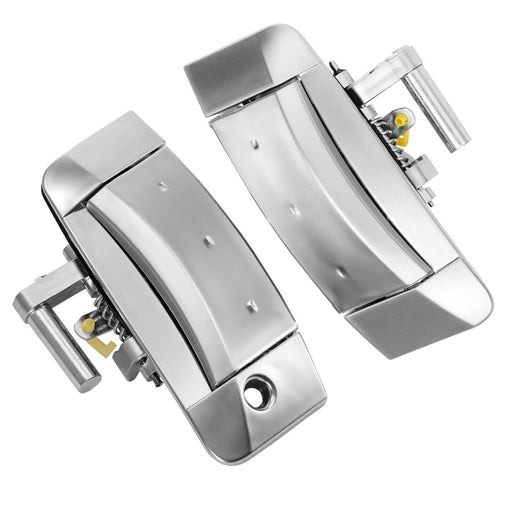DURAFORCE Exterior Door Handle Driver and Passenger Side Silver for Nissan 2003 2009 350Z