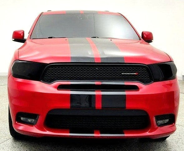 DURAFORCE 10 Inch Vinyl Rally Stripes Racing Stripe Kit for Dodge Durango