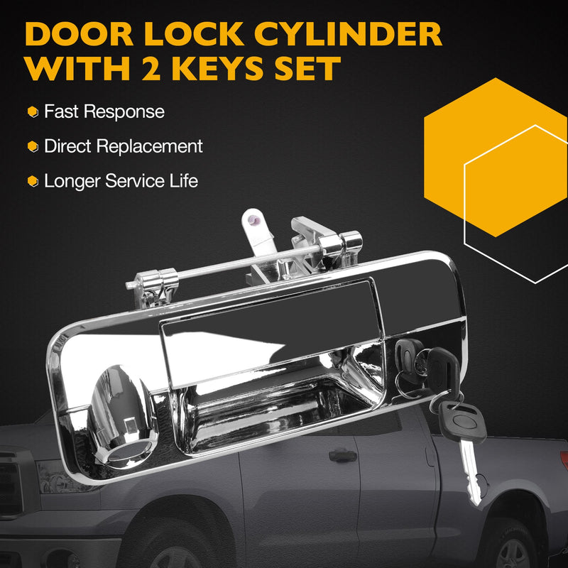 Tailgate Handle Latch With Lock Camera Accessories Kit For Toyota 2007 13 Tundra