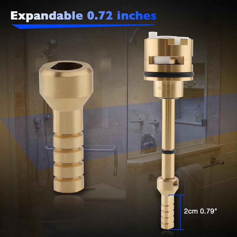 RP71718 3 Function Non Shared Diverter Cartridge Kit for R11000 R22000 Brass