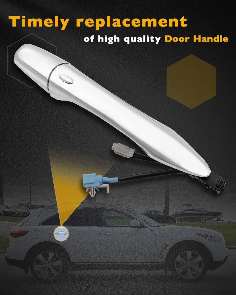 Exterior Passenger Door Handle with Smart Keyless Entry for Infiniti 08-20