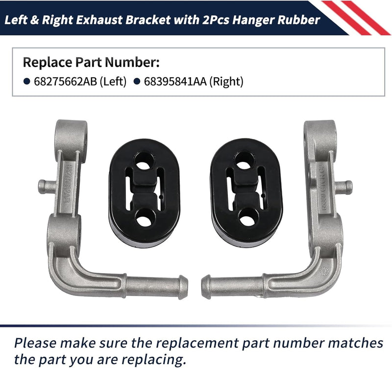 Rear Exhaust Bracket Muffler Assy For Dodge Ram 1500 2019 To 2025 Left Right