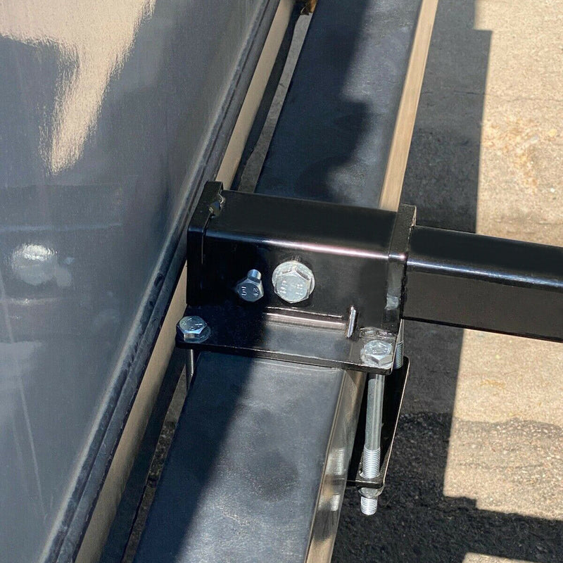 4in Square RV Bumper Receiver Adapter 2in Hitch Mount Rack Cargo Carrier Tube 2