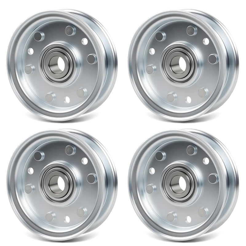 164090 Idler Flat Pulley for RFM Series 4 5 6 Foot Finish Mower Tractor 4 Pc