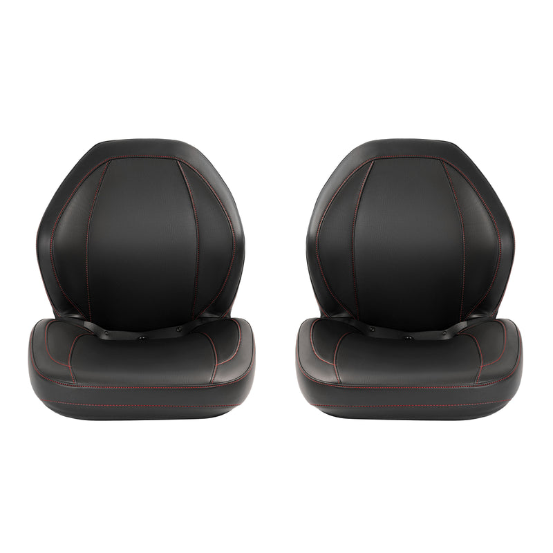 2Pcs Black Sewn Bucket Seats For Yamaha Rhino 450 660 700 5UG-F4710-00-00