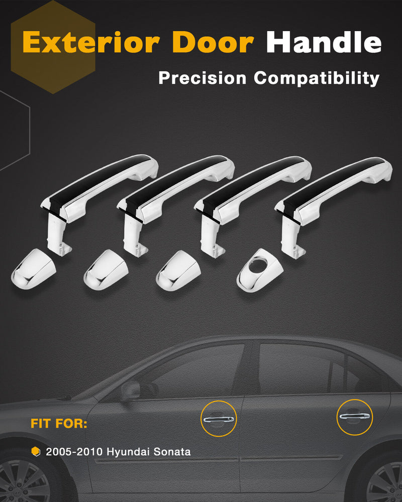 Exterior Outside Door Handle Set Passenger Driver Side for Hyundai Sonata 05 10
