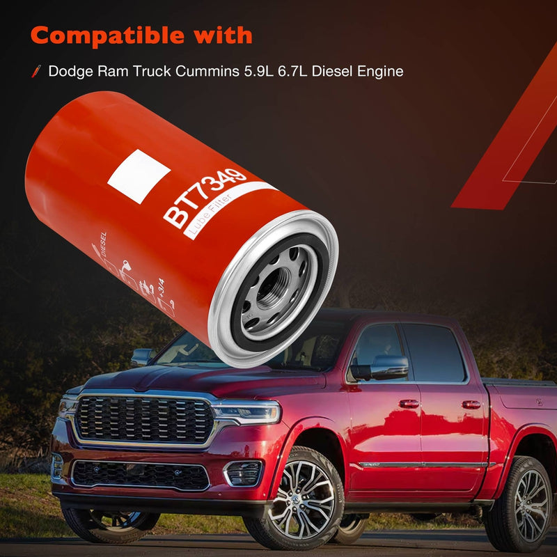 BT7349 Diesel Oil Fuel Filter for Dodge Ram 2500 3500 Cummins 5.9L 6.7L 8.3L 6X