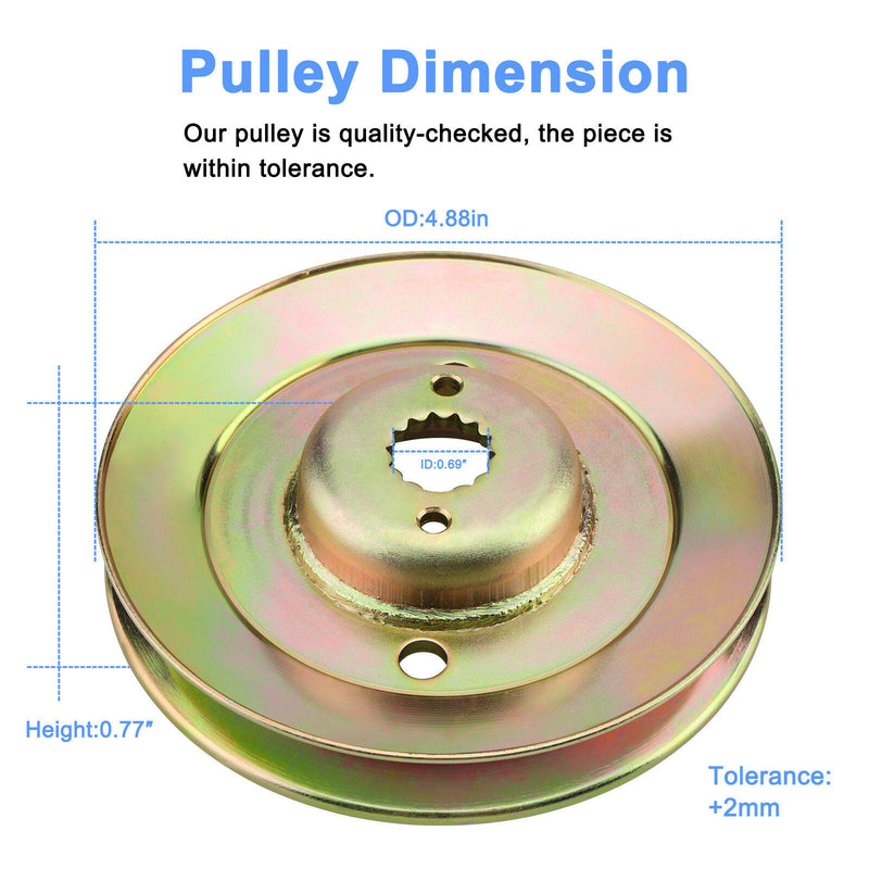 M163464 Deck Spindle Pulley for John Deere Z425 Z435 Z445 EZtrak Zero Turn Mower