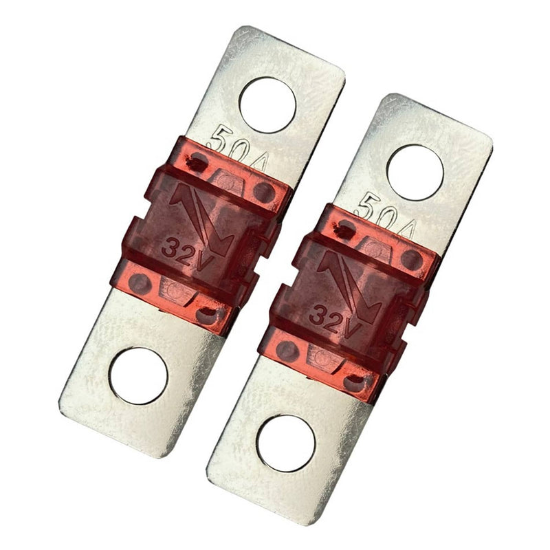 DURAFORCE MIDI AMI 50A 50 Amp 32V Fuse for Auto Marine Stereo Audio Video Bolt On 2 Pack