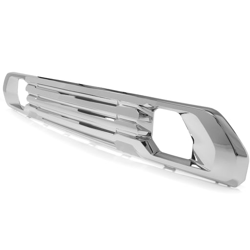 DURAFORCE Front Lower Bumper Filler Grille Plate Chrome for 19 21 22 GMC Sierra 1500