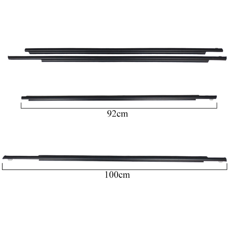 Front Rear Door Belt Moulding Weatherstrips for Toyota Prius 2004 2009